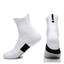 Cotton Crew Anti-Slip White Black And Ankle Knitting Custom Man Sport Soccer Running Sock